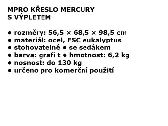 zahradní židle - křeslo MERCURY - materiál ocel - 2