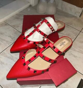 Valentino garavani 36 red červene boty - 2