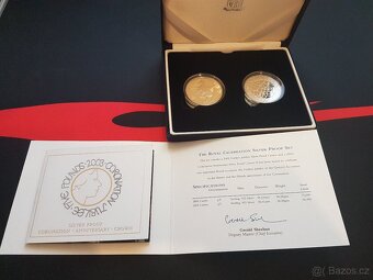 ANGLIE - 2002 & 2003 Royal Celebration stříbro Proof 2 x £5 - 2