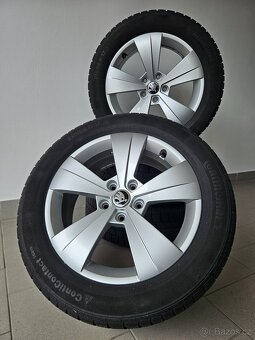 Orig. Skoda 5x112 Zimní Continental 215/55/17 Top - 2