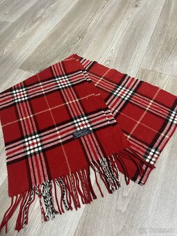 Burberry šála - červená - 2