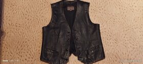 Motorkářská kožená vesta Leather Man - 2