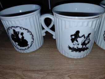 Retro hrnky Rokoko 5ks - 2