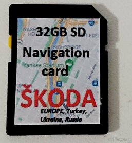 Navigace - Mapy Škoda Octávia, Rapid, Fabia, Kodiaq, Karoq - 2