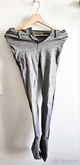 Dámské šedé skinny džíny, velikost S - 2