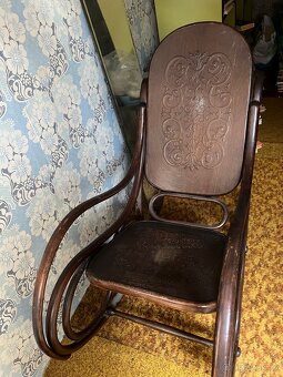 Prvorepublikové houpací křeslo thonet - 2