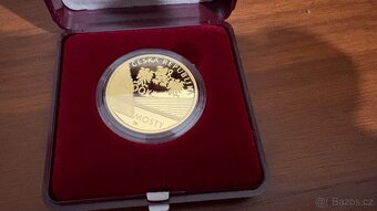 Zlatá mince ČNB 5000 Kč - Mariánský most v Ústí nad Labem PR - 2