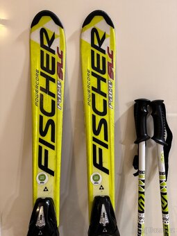 Lyže Fischer 120 cm + teleskopické hole - 2