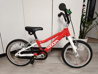14" Dětské kolo Woom 2 - červená - 2