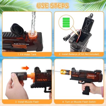 Elektrické pistole na vodu sada 2ks - 2