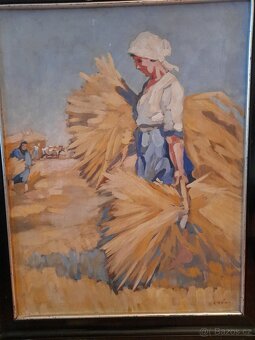 Prace na poli žně  R.HÓNI.... - 2