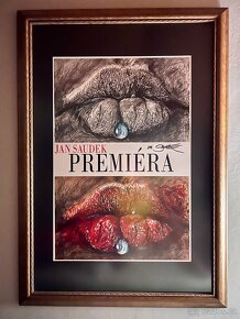 JAN SAUDEK - poster Marie č.1 v XXL rámu - 2