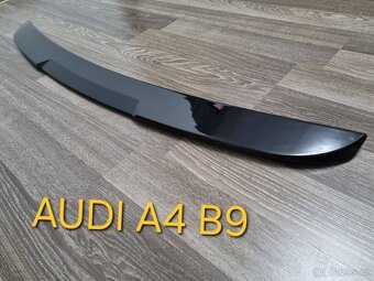 AUDI A4 S4 RS4 B9 spoiler kridlo lipo (černé) na kufr - 2