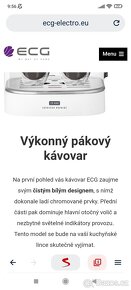 Kávovar ECG ESP 20301 bílý NOVY - 2