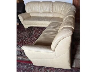 Rohová kožená sedací souprava, 3293 - 2