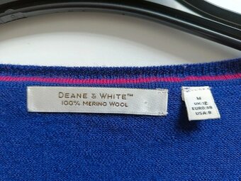 Dámský modrofialový merino svetr, vel. M - 2