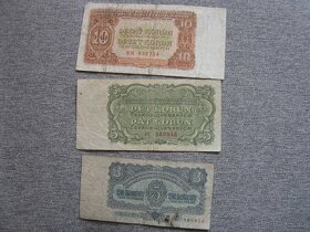 ČESKOSLOVENSKÉ BANKOVKY 1944-1953-1961 - 2