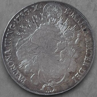 Strieborný Toliar s Madonou - Jozef II. 1783 B - 2
