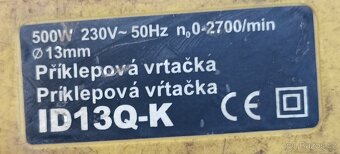 Příklepová vrtačka použitá, plně funkční. - 2