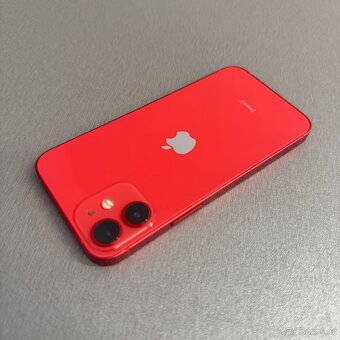 iPhone 12 mini 128GB červený, 100% baterie, záruka - 2