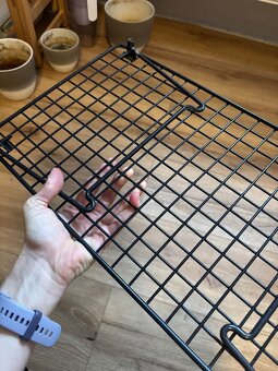 IKEA Grejig černý kovový botník - 2