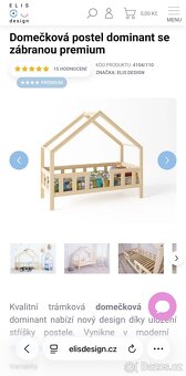 Domečková postel Elis design, vč. matrace - 2