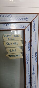 2ks NOVÝCH Plast.oken GEALAN-trojsklo - 2