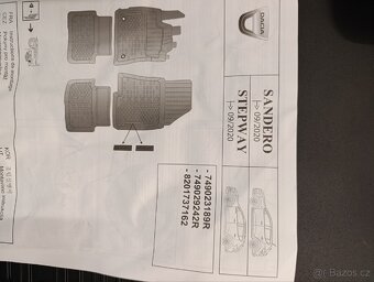 Nové gum.koberečky Dacia Sandero - 2