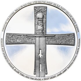 1 OZ MEDAILE SVATOVÁCLAVSKÝ CHORÁL STŘÍBRO PROOF - 2