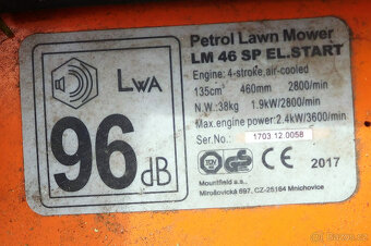 SEKAČKA S POJEZDEM 46 cm s elektro startováním - 2