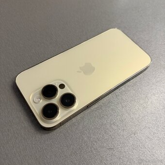 iPhone 14 Pro 128GB gold, bez škrábance, rok záruka - 2