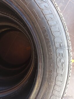 4x letní pneu bridgestone 165/65/R15 5mm - 2