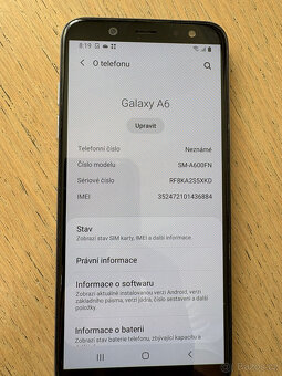Samsung Galaxy A6 32GB - jako nový - 2