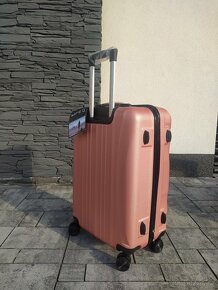 Cestovní kufry Mifex V83, sada 3kusů,M,L,XL, růžovozlatá,TSA - 2