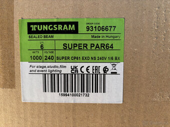 PAR 64 240V/1000W CP61 GX16d 300h Tunsgram - 2
