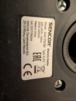 Rychlovarná konvice Sencor s nastavením teploty - 2