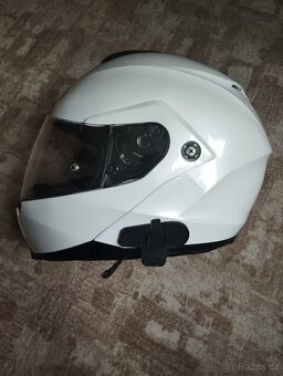 Výklopná helma HJC C91N Solid pearl white - 2