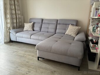 Rohová rozkládací sedací souprava - 2