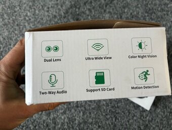 Bezpečnostní Wi-Fi IP kamera 180° 4MPx AUDIO SD záznam - 2