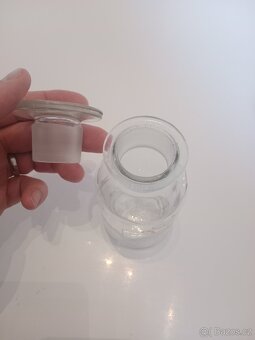 Skleněná dóza na kávu s víčkem 15cm - 2