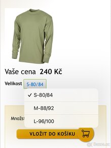 Vojenské trika dlouhý rukáv - 2