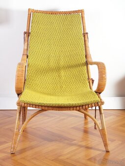 Retro Ratanové Křeslo ÚLUV - 2