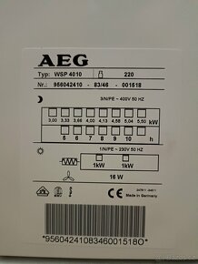 Akumulační kamna AEG WSP 4010 - 2