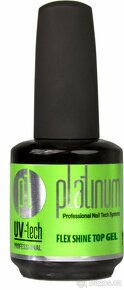 UV/LED Vrchní Gel PLATINUM Flex Shine Top na nehty 15 ml - 2