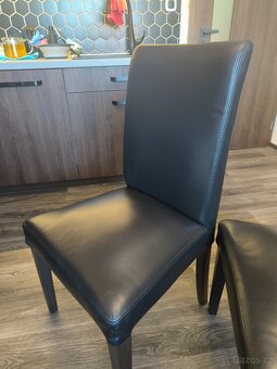 IKEA kožené židle v top stavu - 2