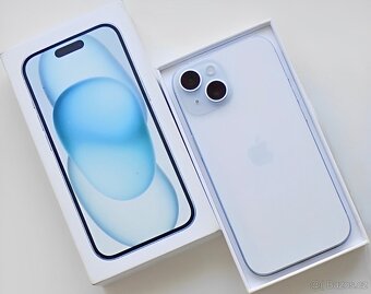 iPhone 15 Blue BATERIE 100% TOP - 2