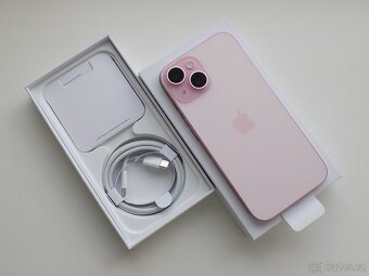 APPLE iPhone 15 128GB Pink - ZÁRUKA - NEPOUŽIT - 2