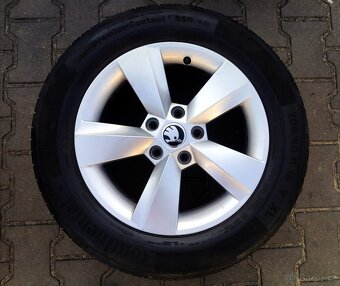 Alu kola originál Škoda Karoq, VW T-Roc 5x112 R16 - 2