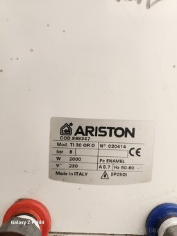 ELEKTRICKÝ BOJLER ARISTON TI 30 OR D – 30 LITRŮ - 2