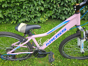 Růžové 24" horské hliníkové kolo KROSS, rám 13" od 120 cm - 2